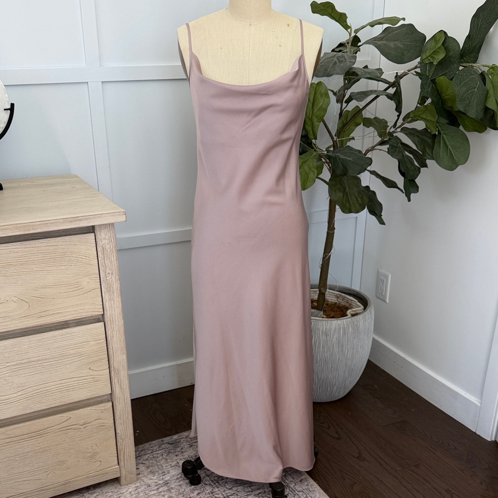 Elegant Mauve Slip Dress